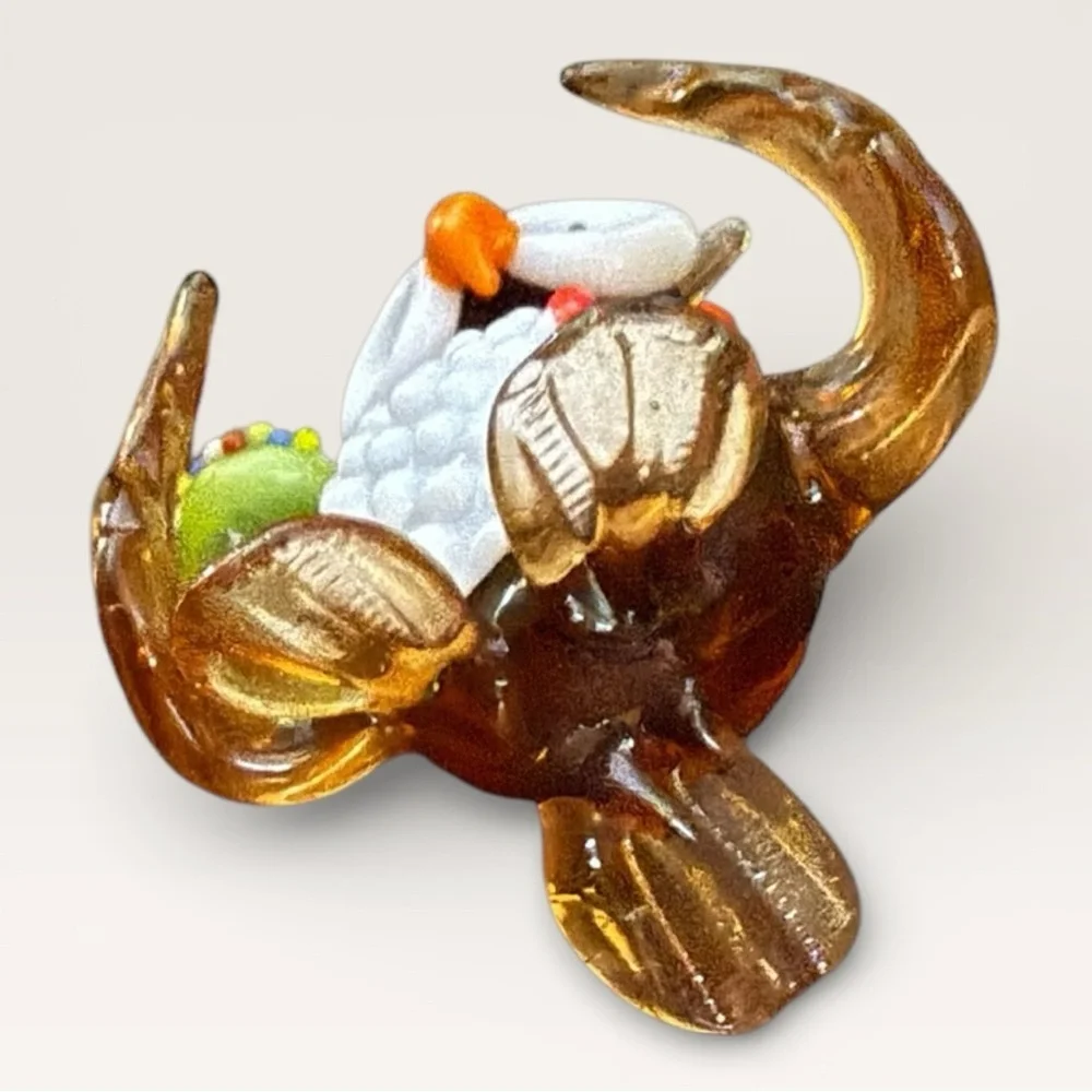 Pier 1 Imports Hand-Blown Art Glass Owl Figurine - New in Box